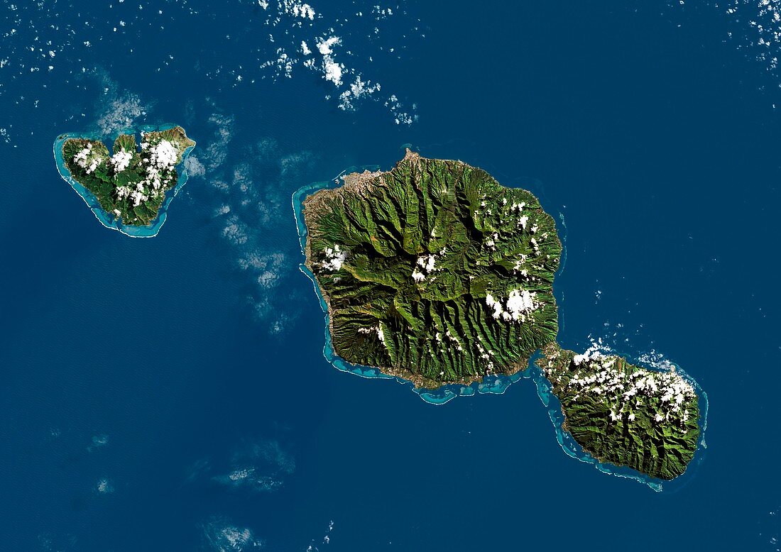 Tahiti,satellite image