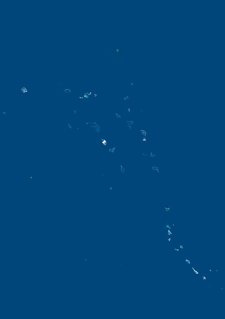 South-eastern Micronesia,satellite image