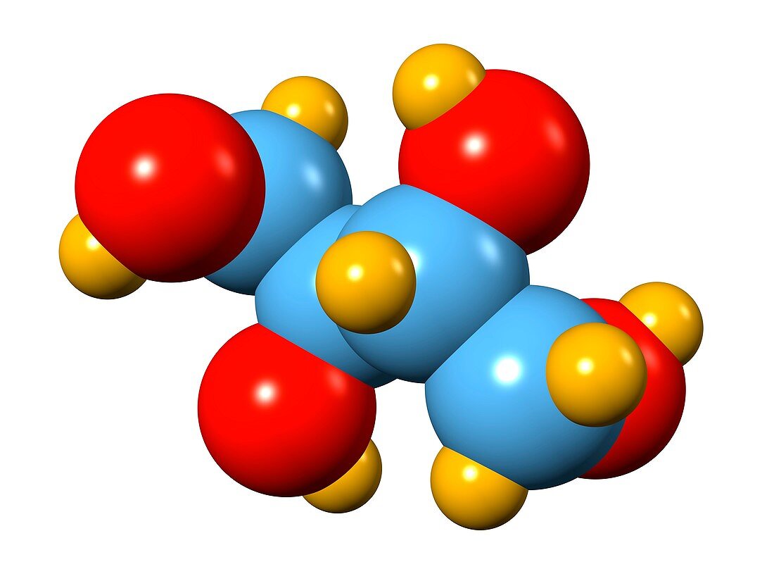 Erythritol sugar alcohol molecule