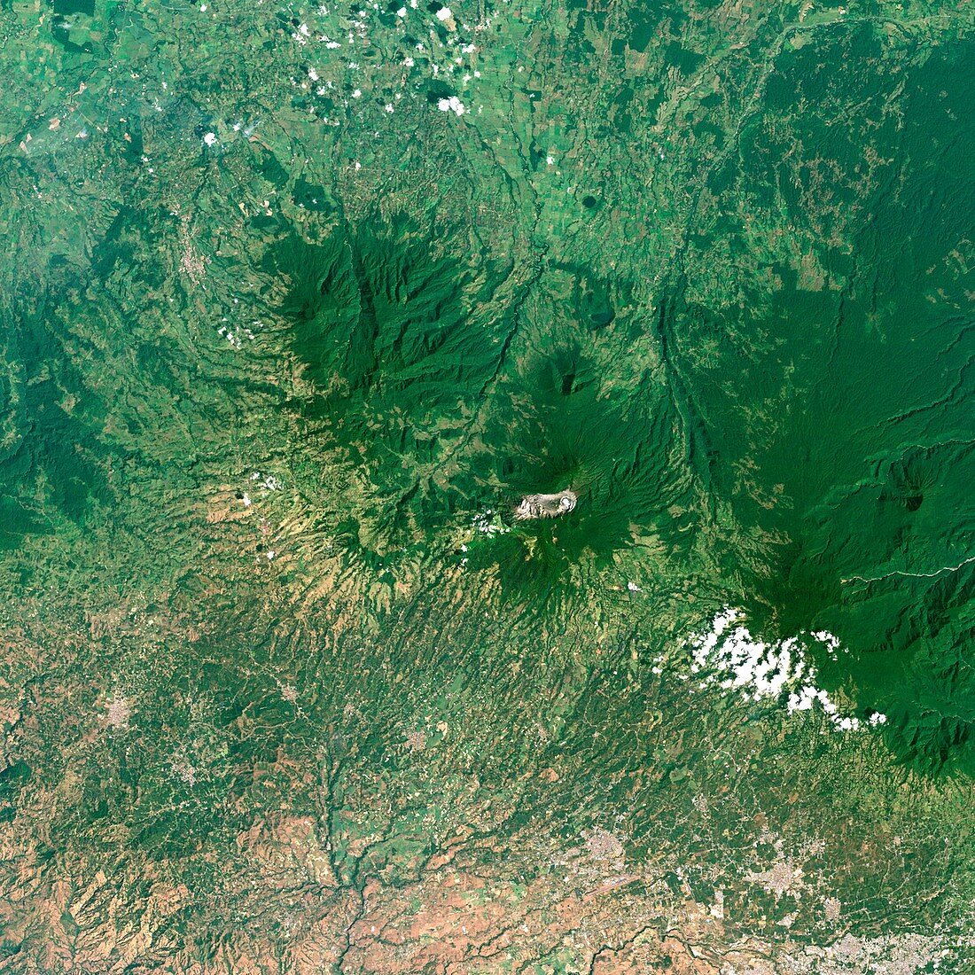 Poas volcano,satellite image