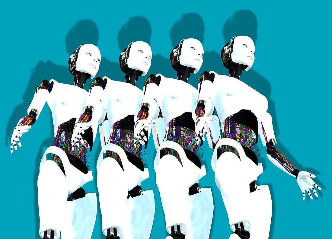 Humanoid robots,artwork