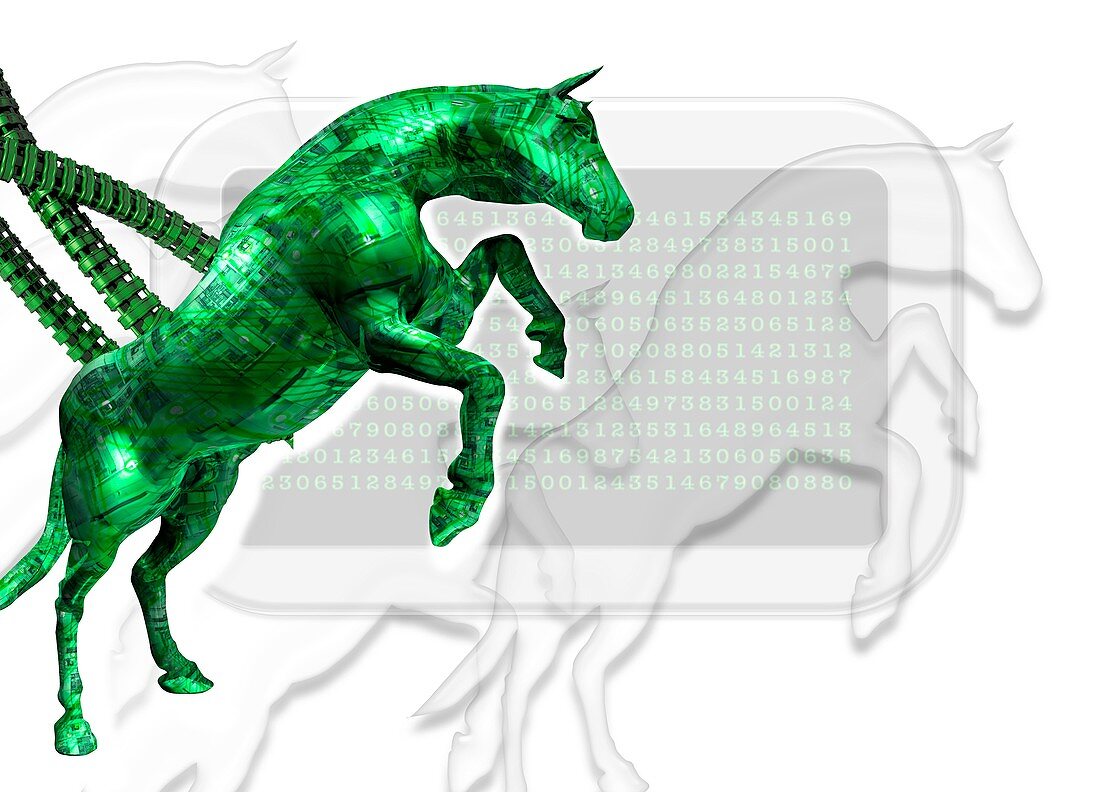Trojan horse,conceptual artwork