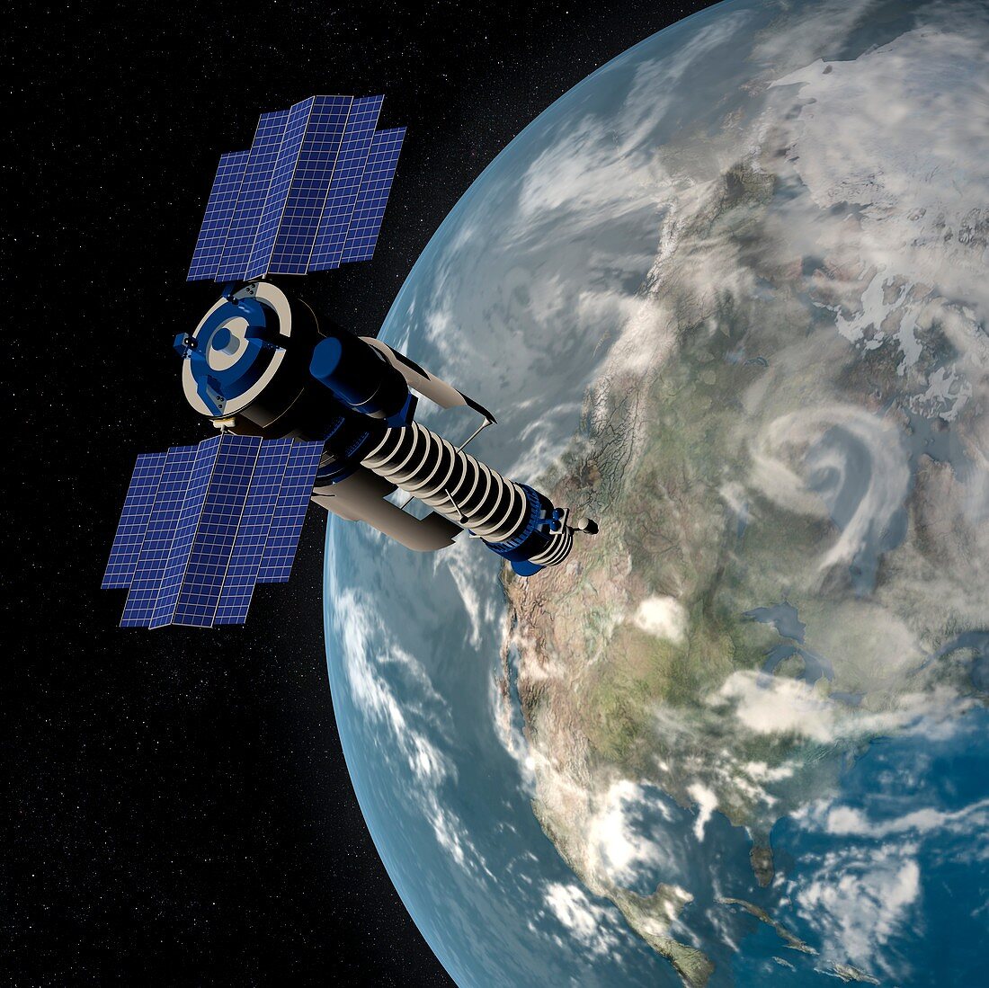 Resurs-DK1 satellite,artwork