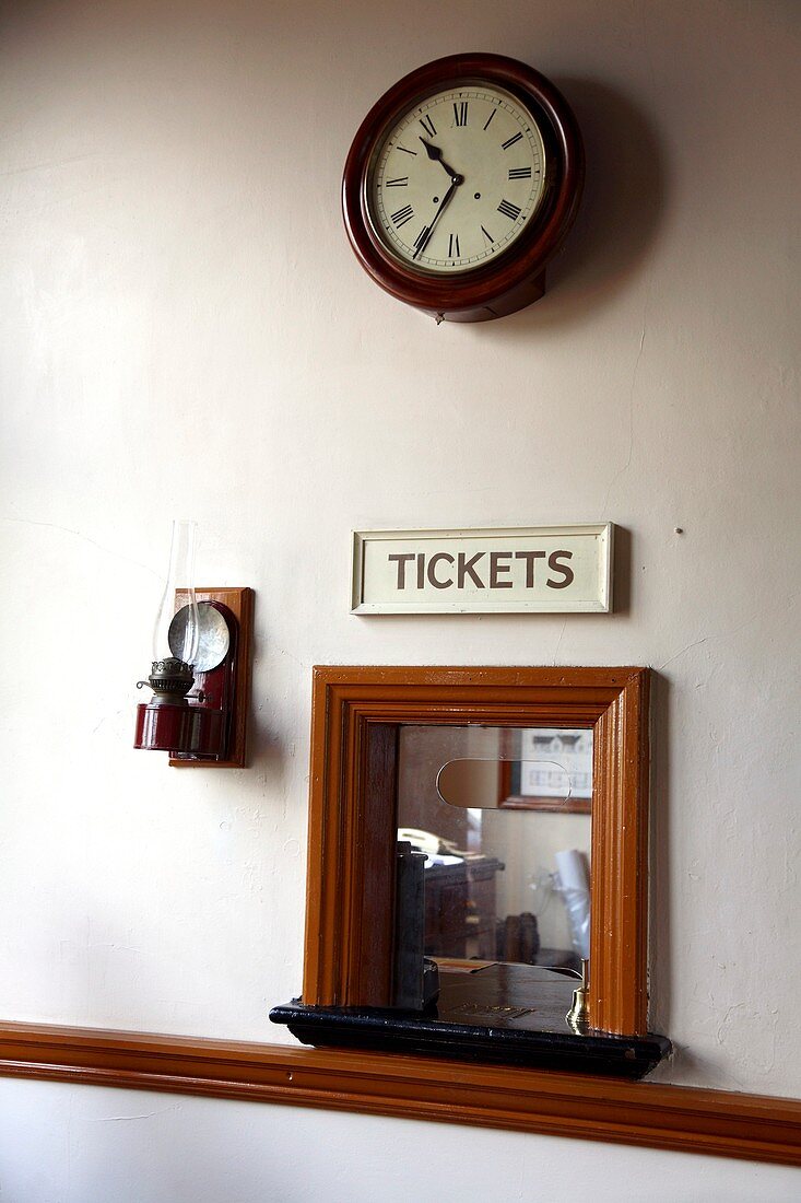 Restored railway station ticket office