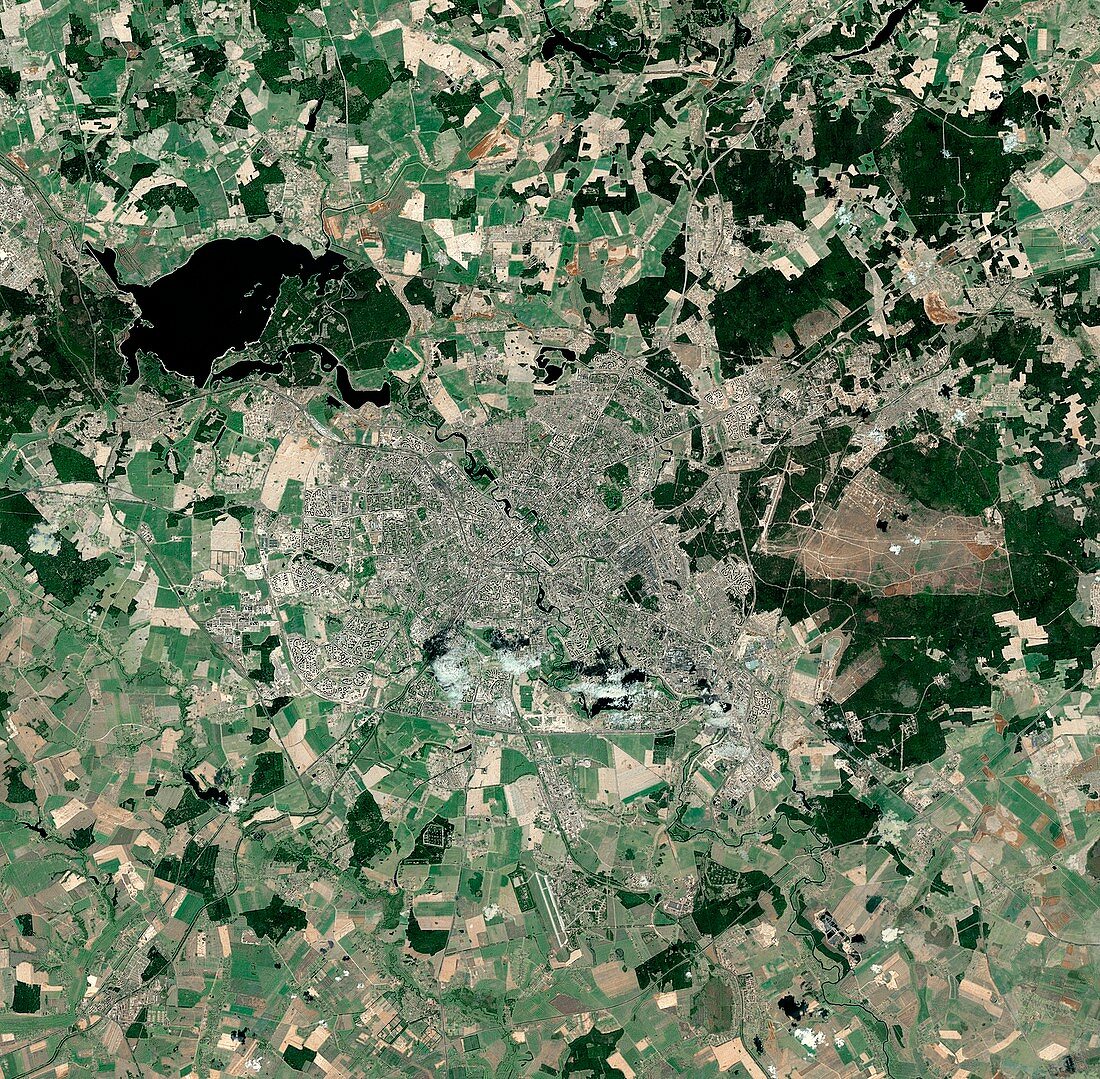 Minsk,Belarus,satellite image