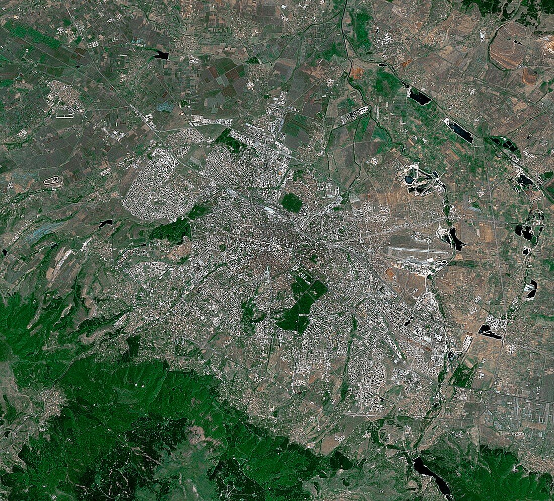 Sofia,Bulgaria,satellite image