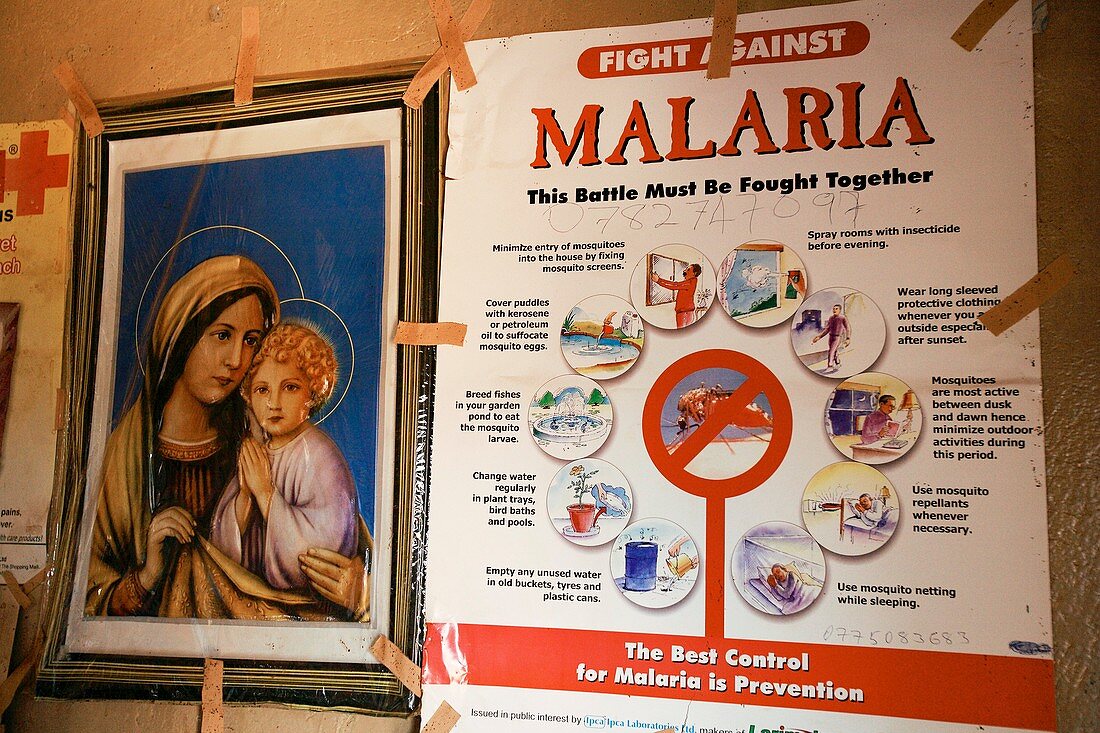 Malaria educational poster,Uganda