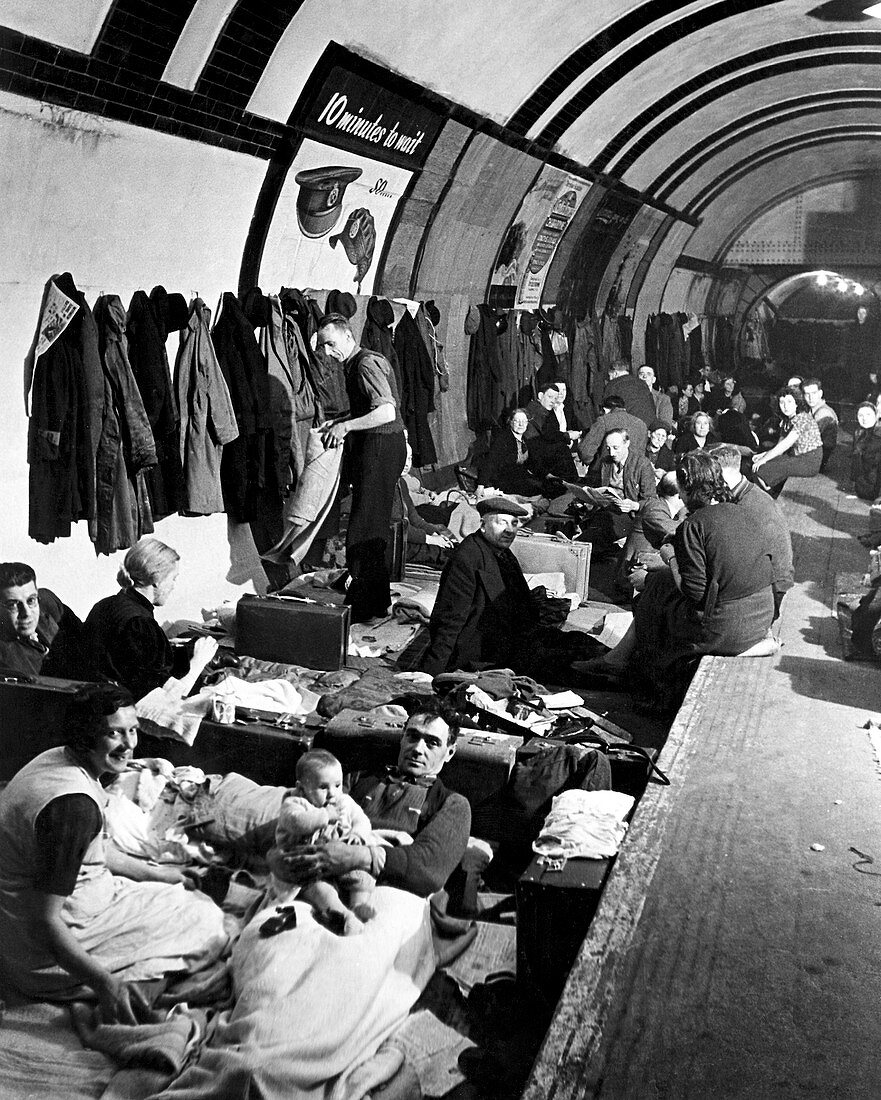 WWII air raid shelter,London Underground