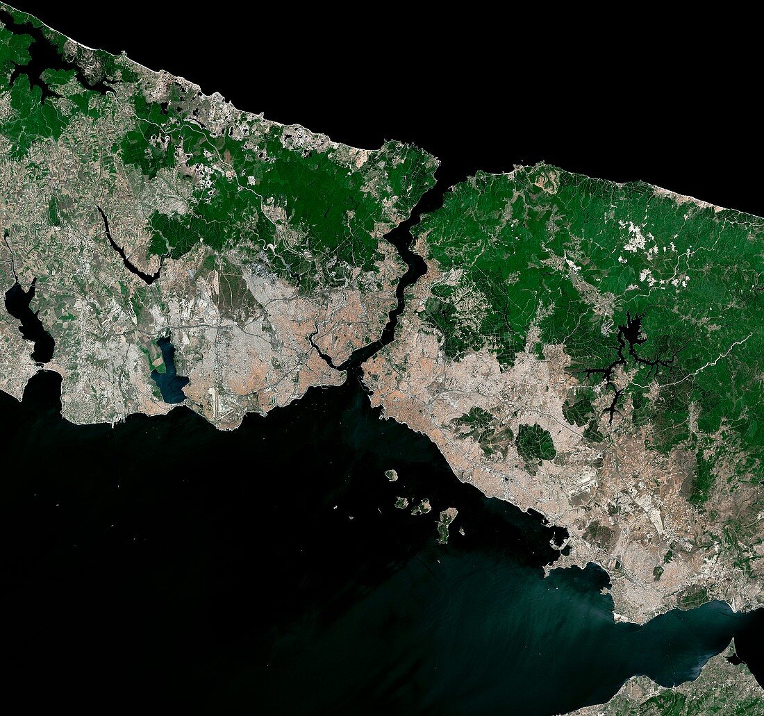 The Bosphorus,Turkey,satellite image