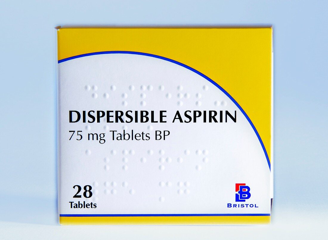 Dispersible aspirin box