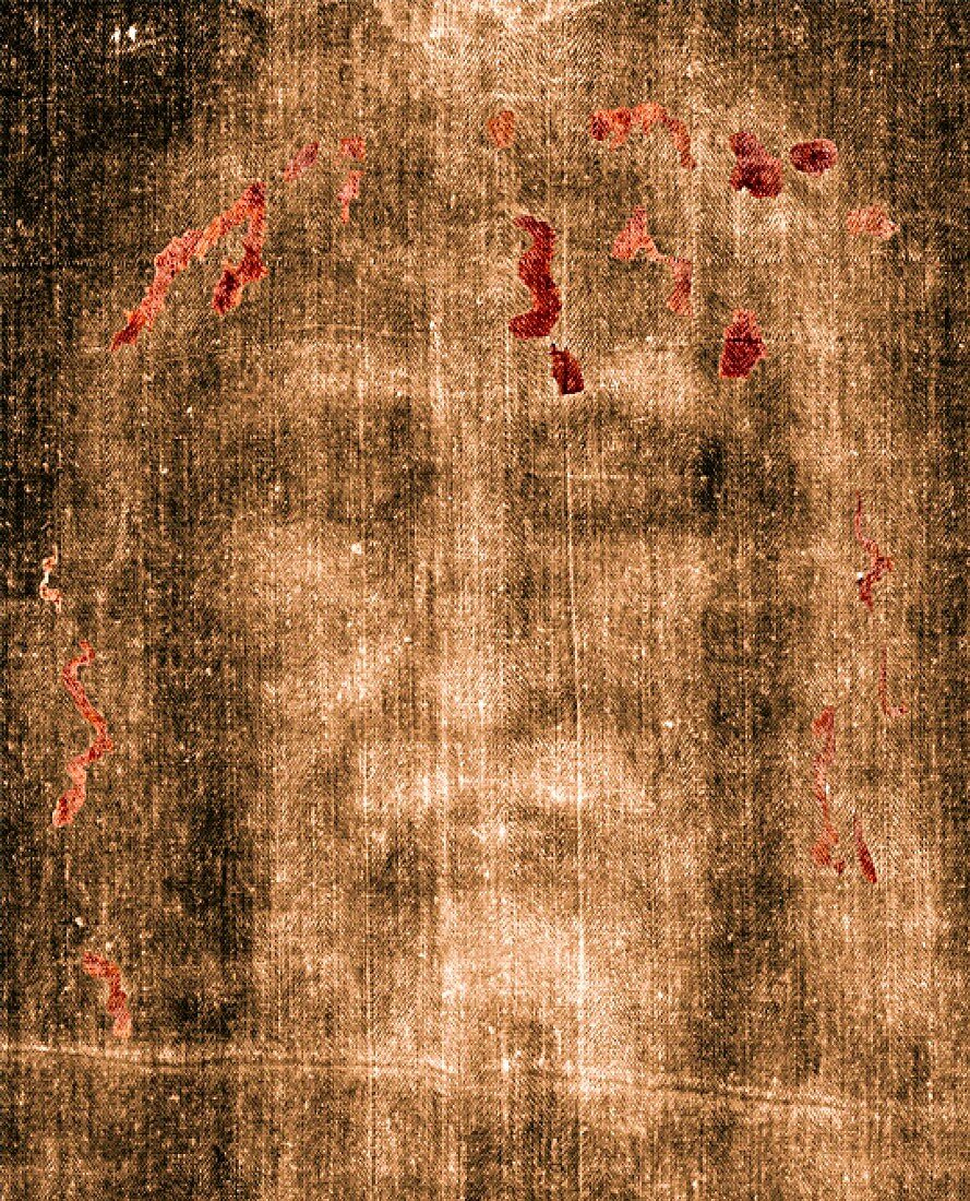 Turin Shroud face,computer image