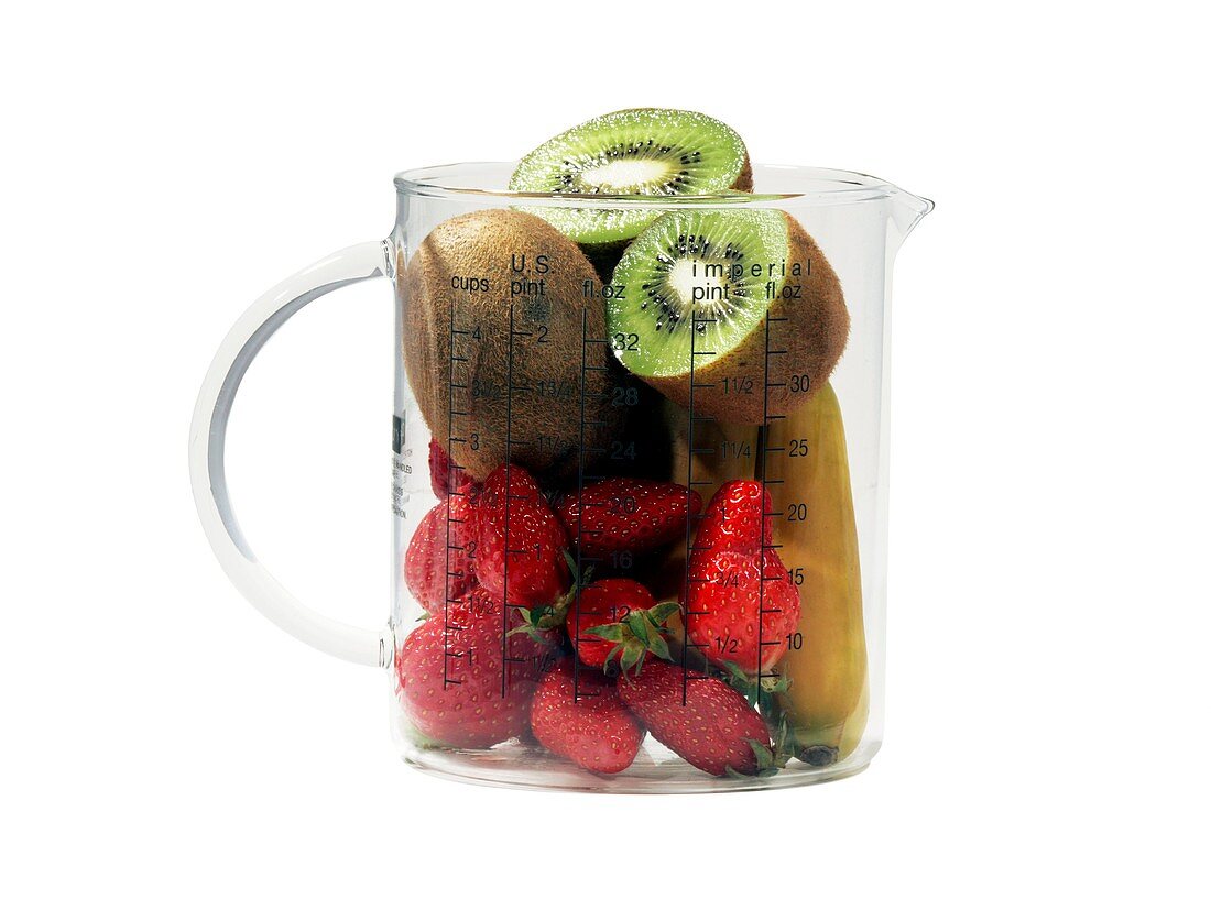 Fresh fruit in a jug