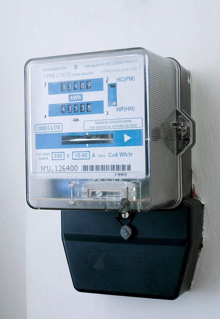 Domestic electricity meter