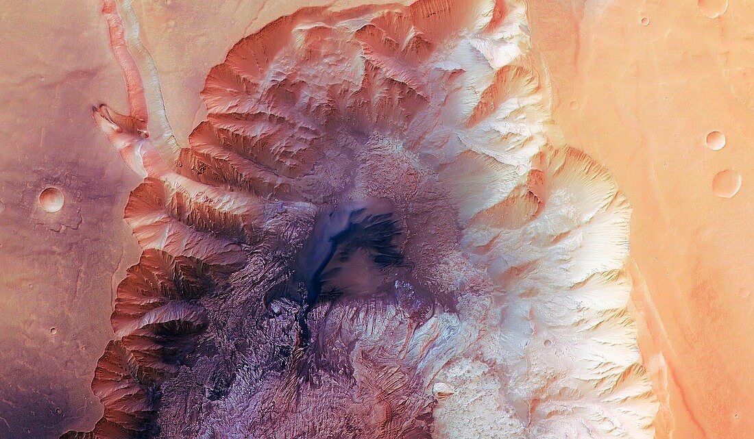 Hebes Chasma,Mars,satellite image