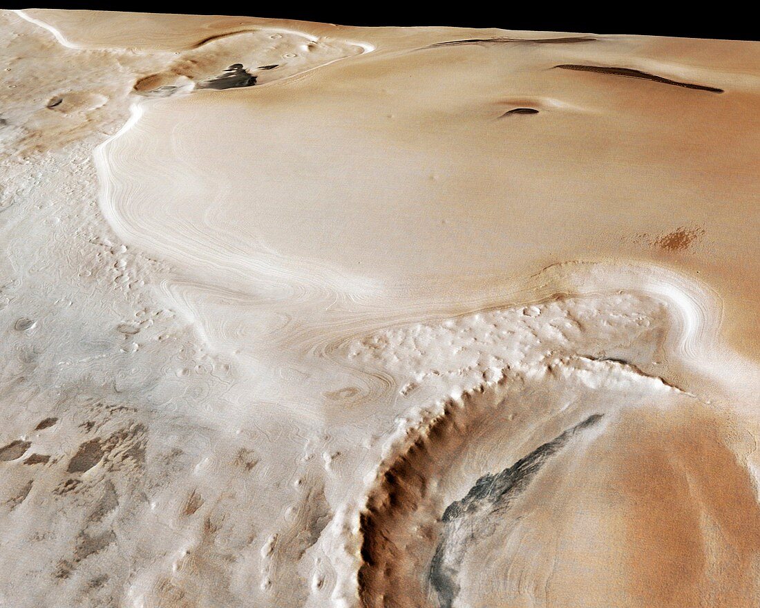 Promethei Planum,Mars,satellite image