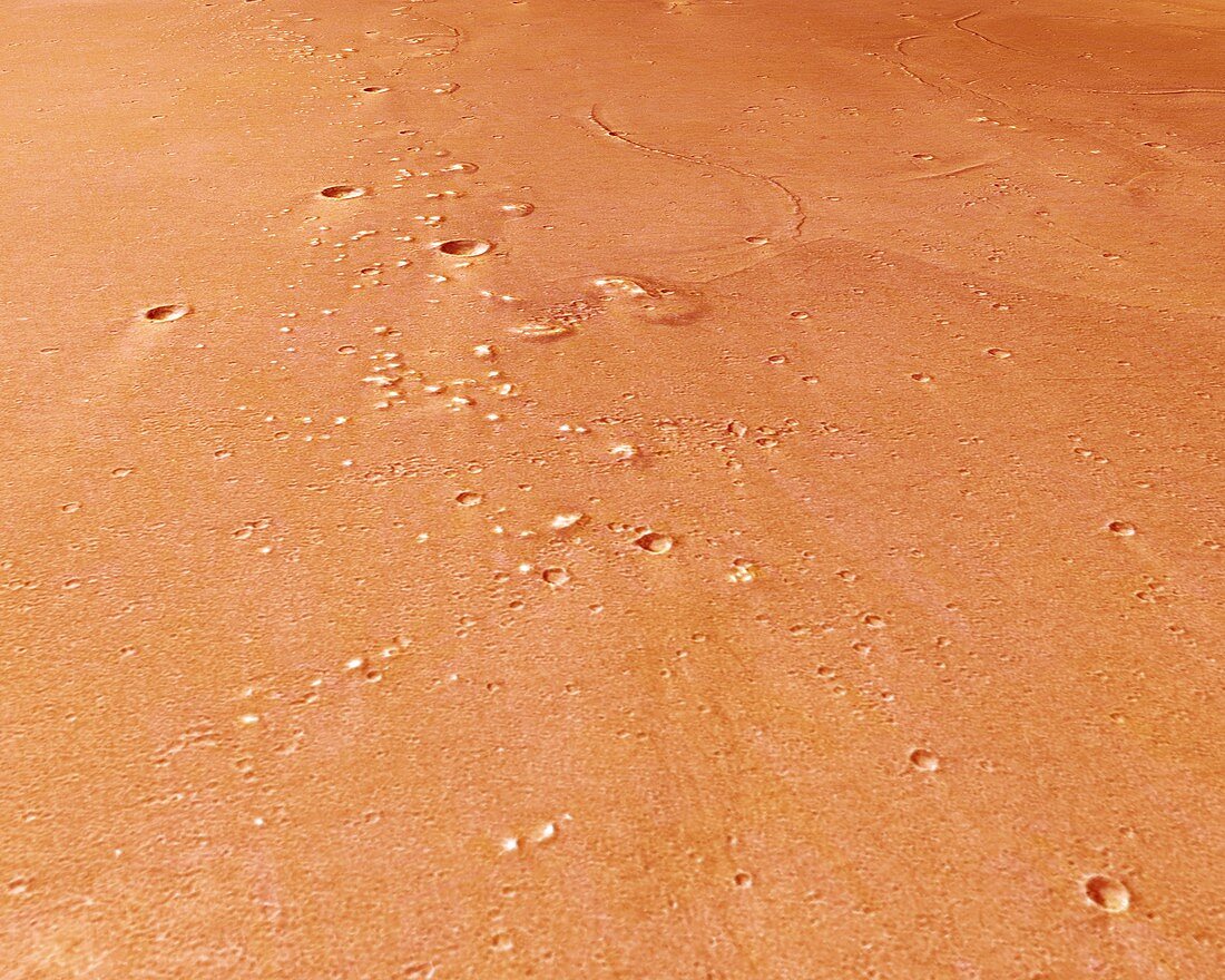 Tiu Valles,Mars,satellite image