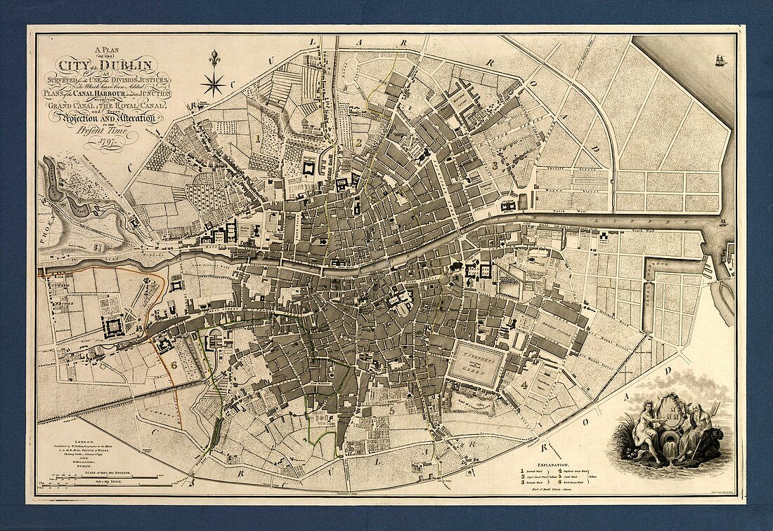 Map of the City of Dublin,1797