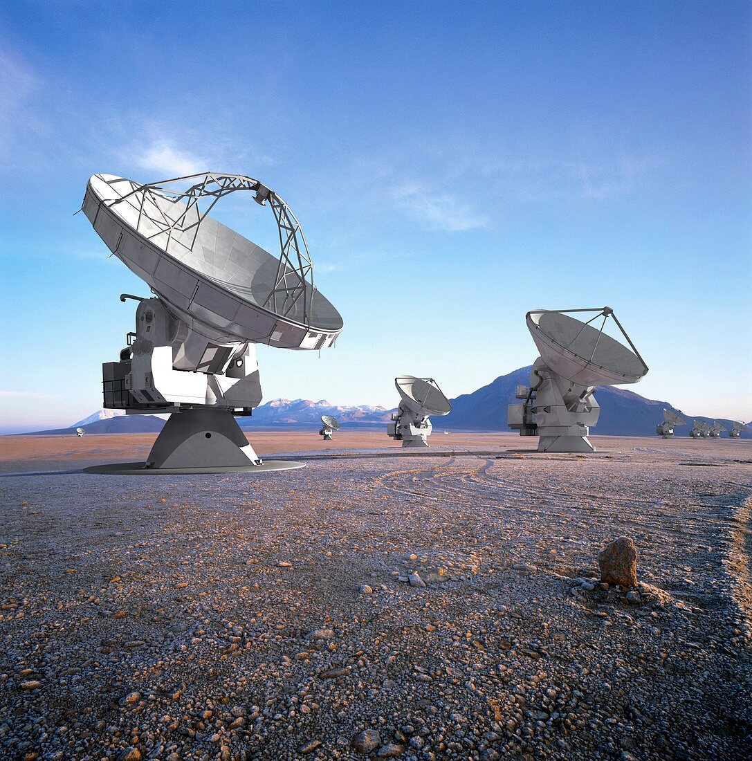ALMA radio astronomy observatory,artwork