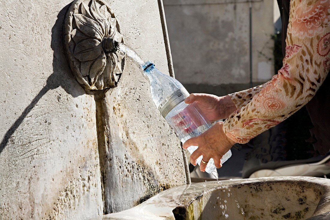 Historic drinking fountain,Italy