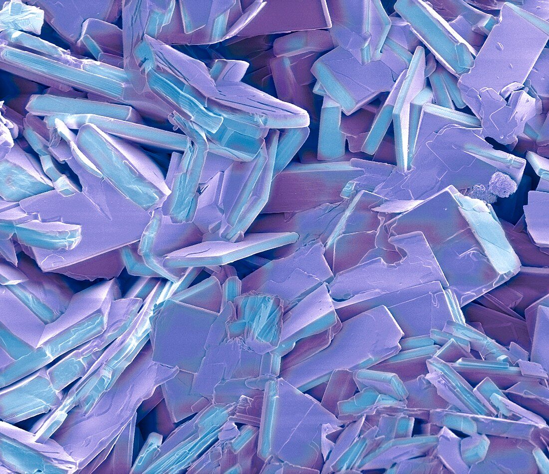 Gallstone crystals,SEM