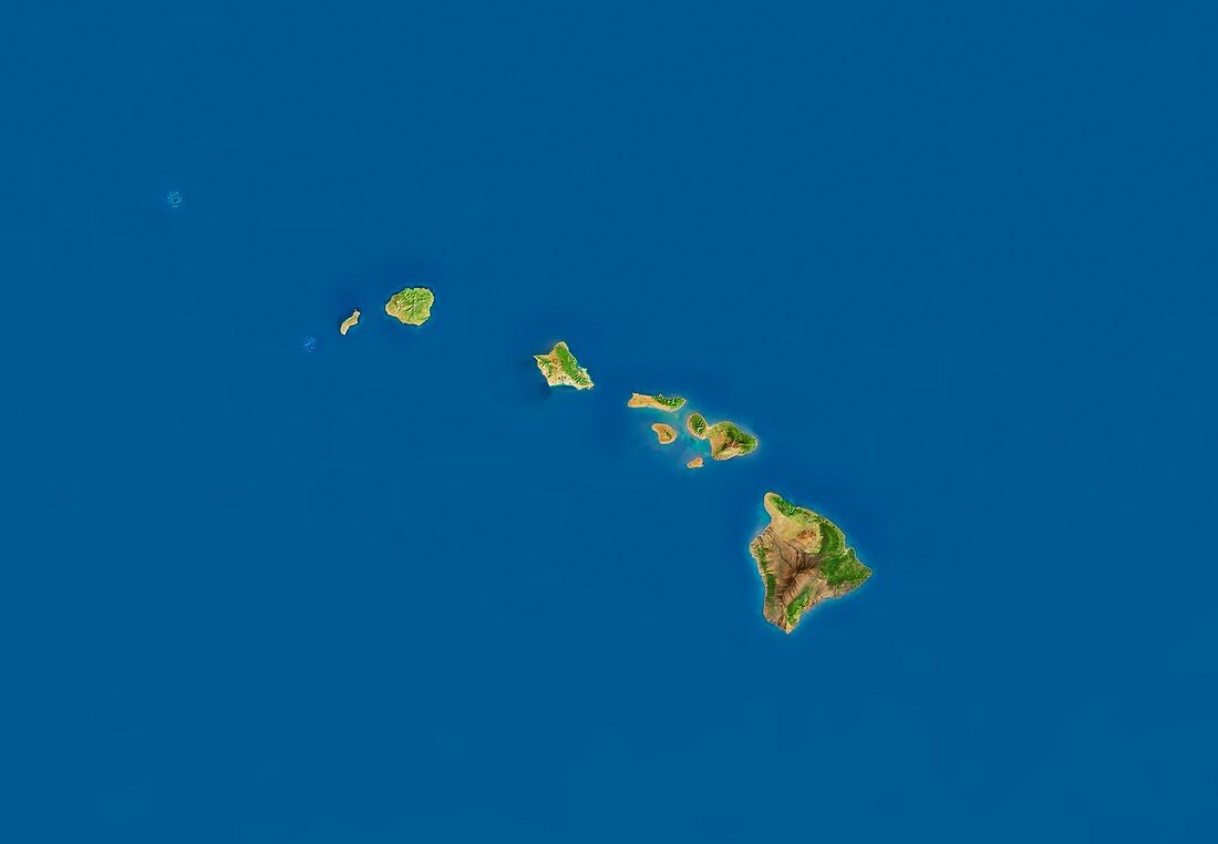 Hawaii,satellite image