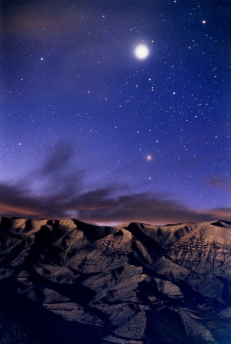 Starry Sky over Alborz Mountains,Iran