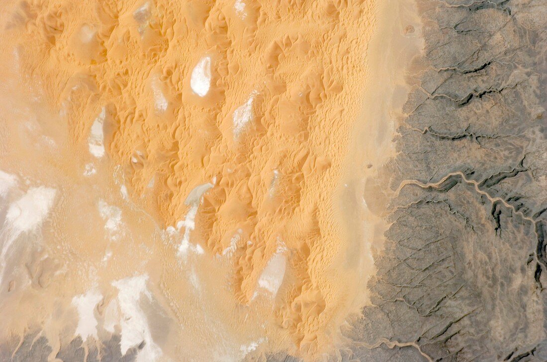 Tifernine Dune Field,ISS image
