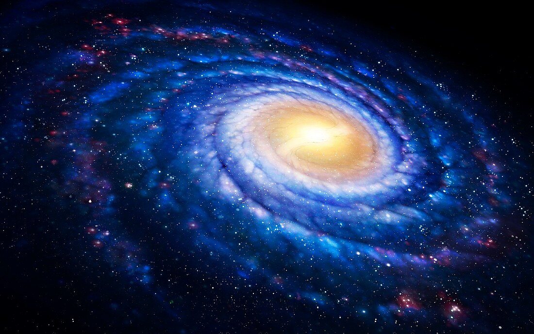 Milky Way galaxy,artwork