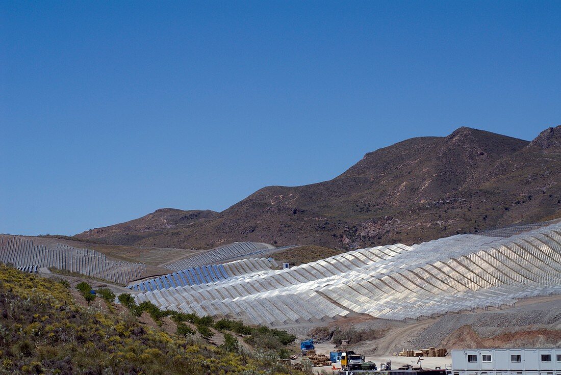 Solar power plant,Cala San Pedro,Spain