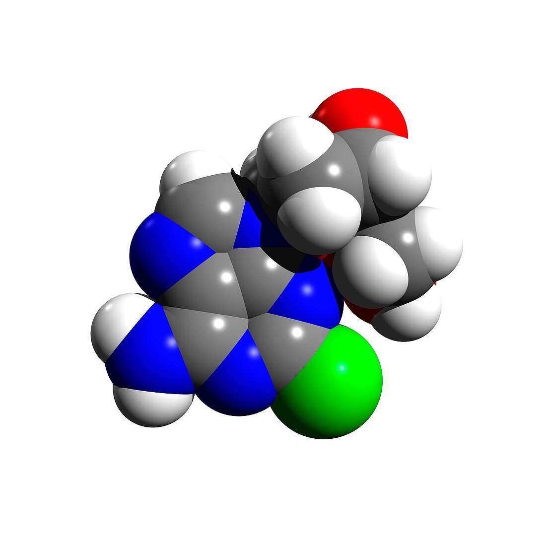 Cladribine anti-cancer drug molecule