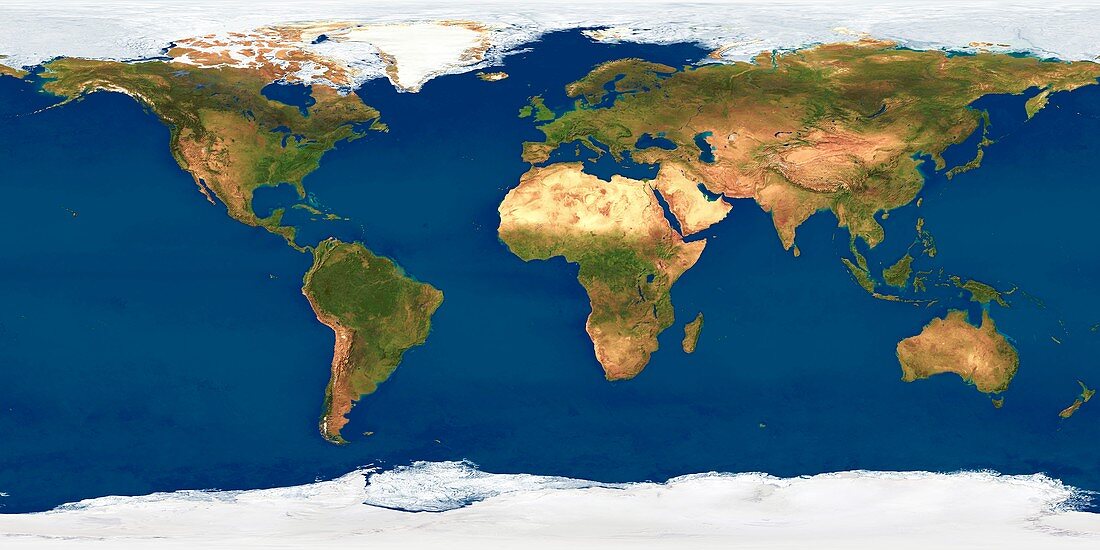 World map,satellite image