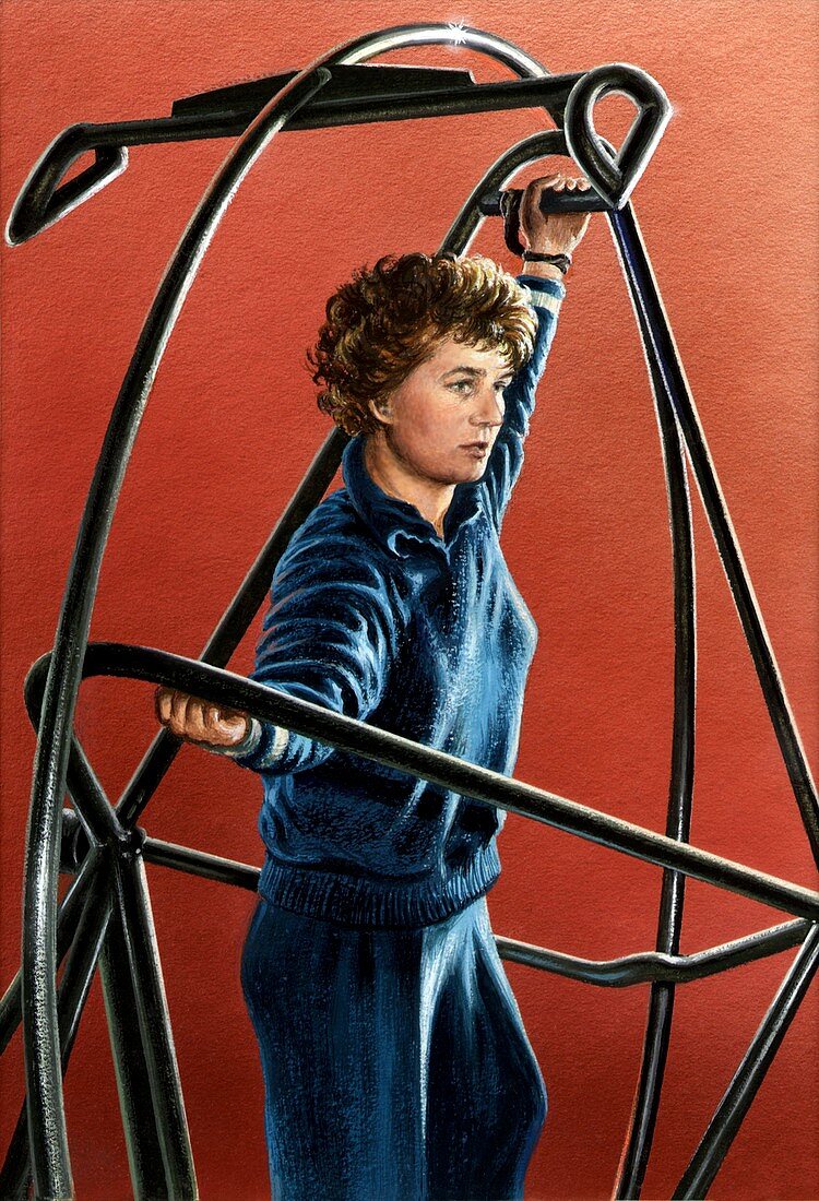 Soviet cosmonaut Tereshkova,artwork