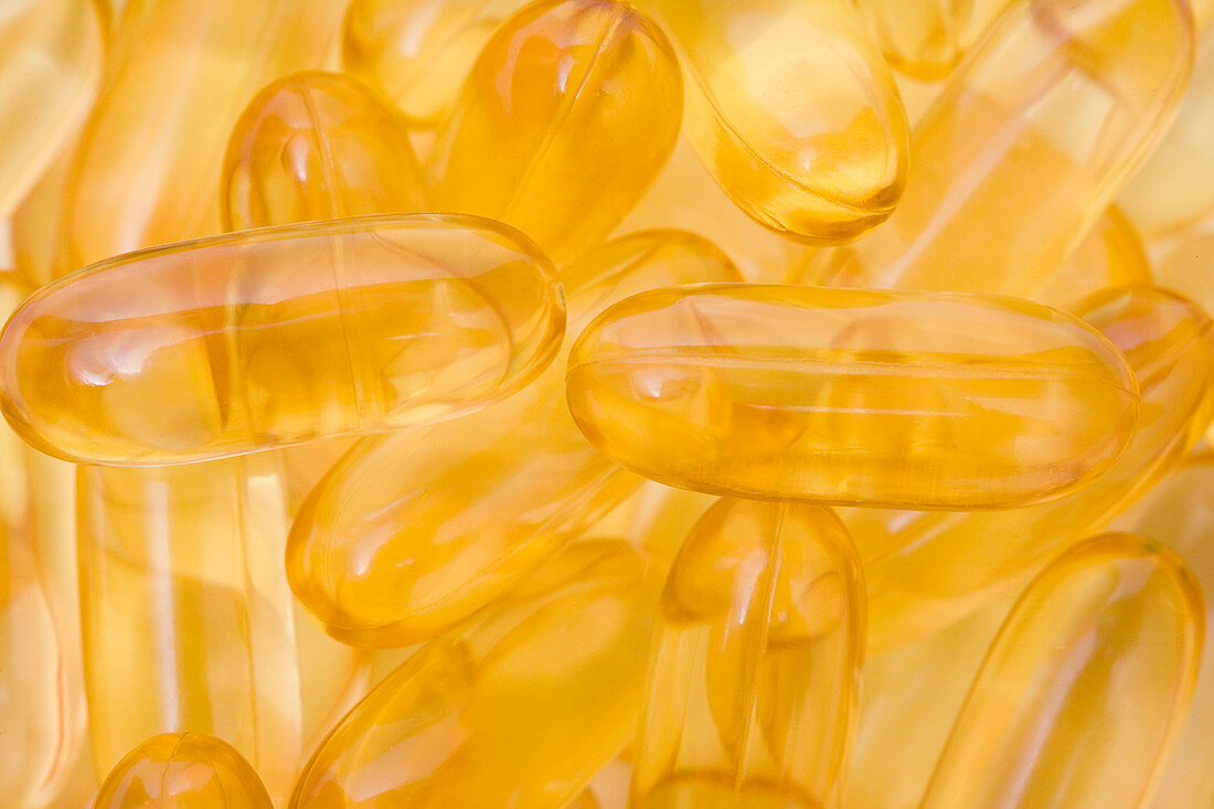 Fish Oil capsules,a dietary supplement