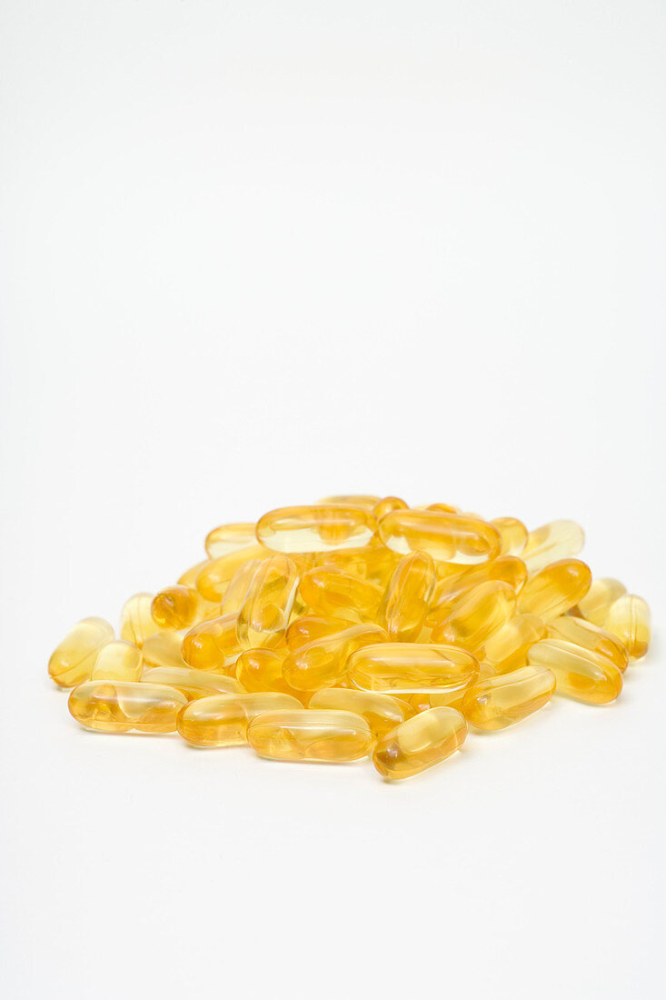 Fish Oil capsules,a dietary supplement