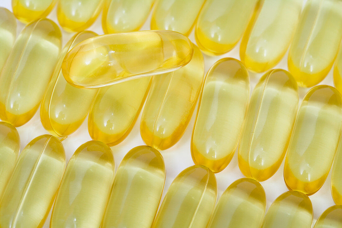 Fish Oil capsules,a dietary supplement