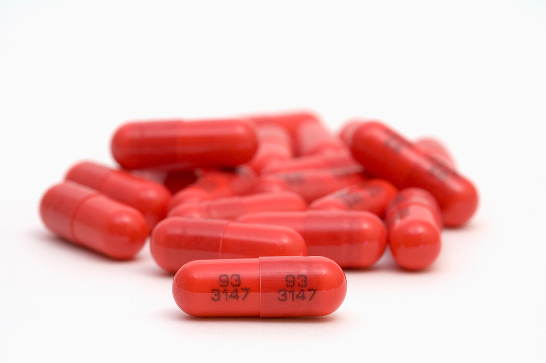 Red capsule medications