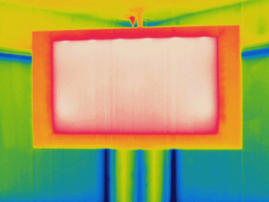 Thermogram,LCD TV,temp variation
