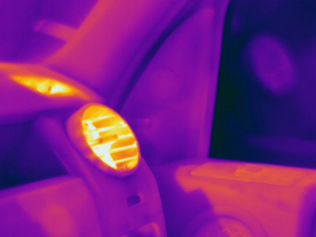 Thermogram,Car vent,temp variation