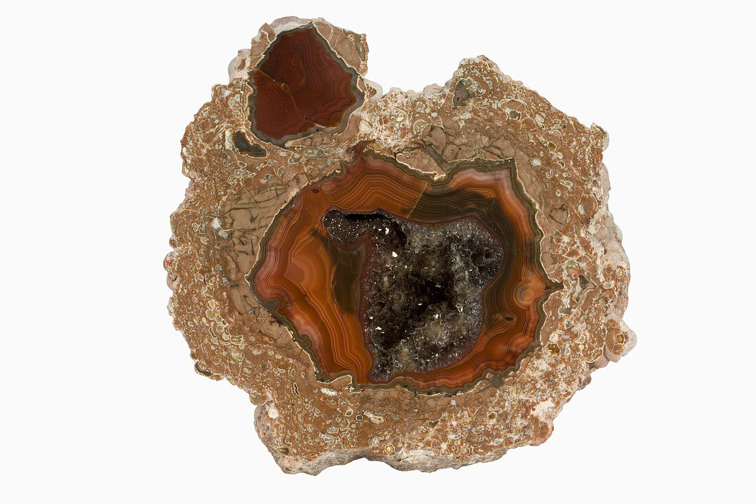 Thunderegg Geode with Quartz and Agate