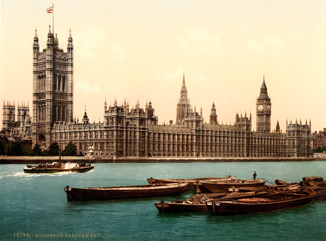 UK Houses of Parliament,1890s