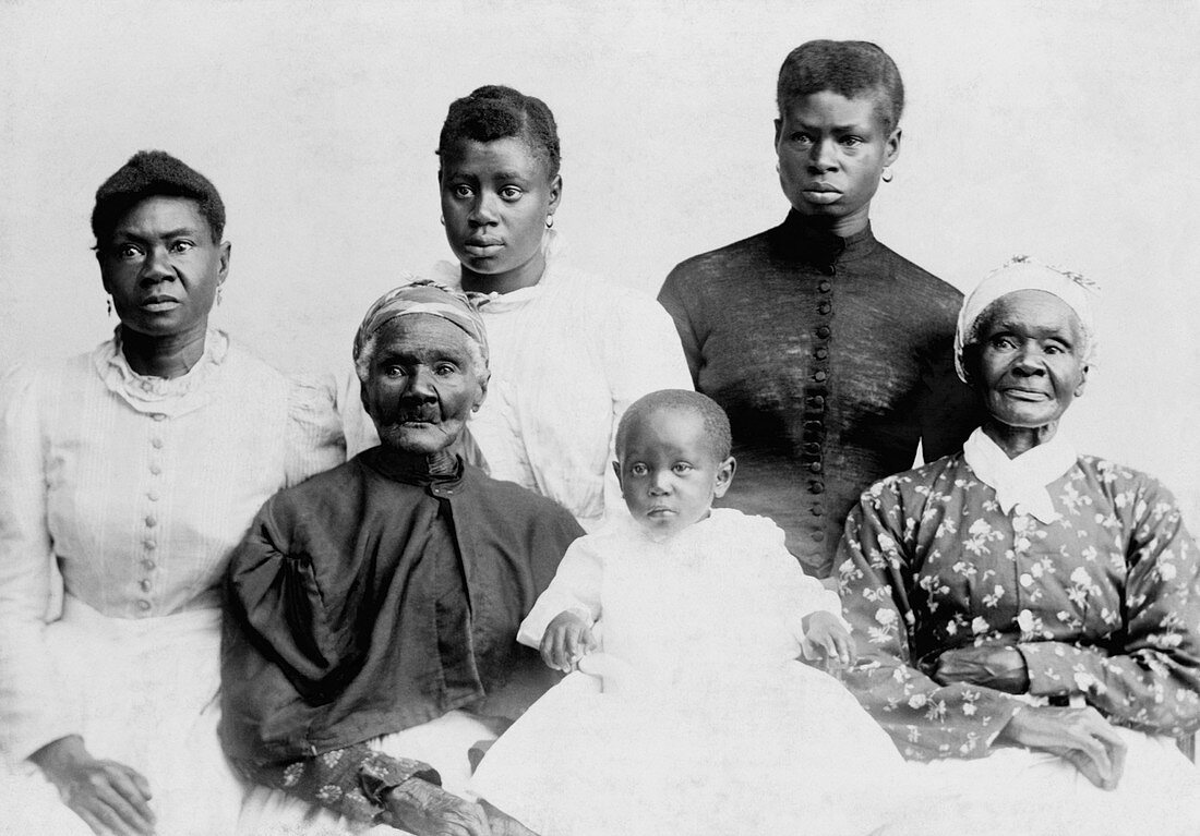 Six African-American generations,1890s