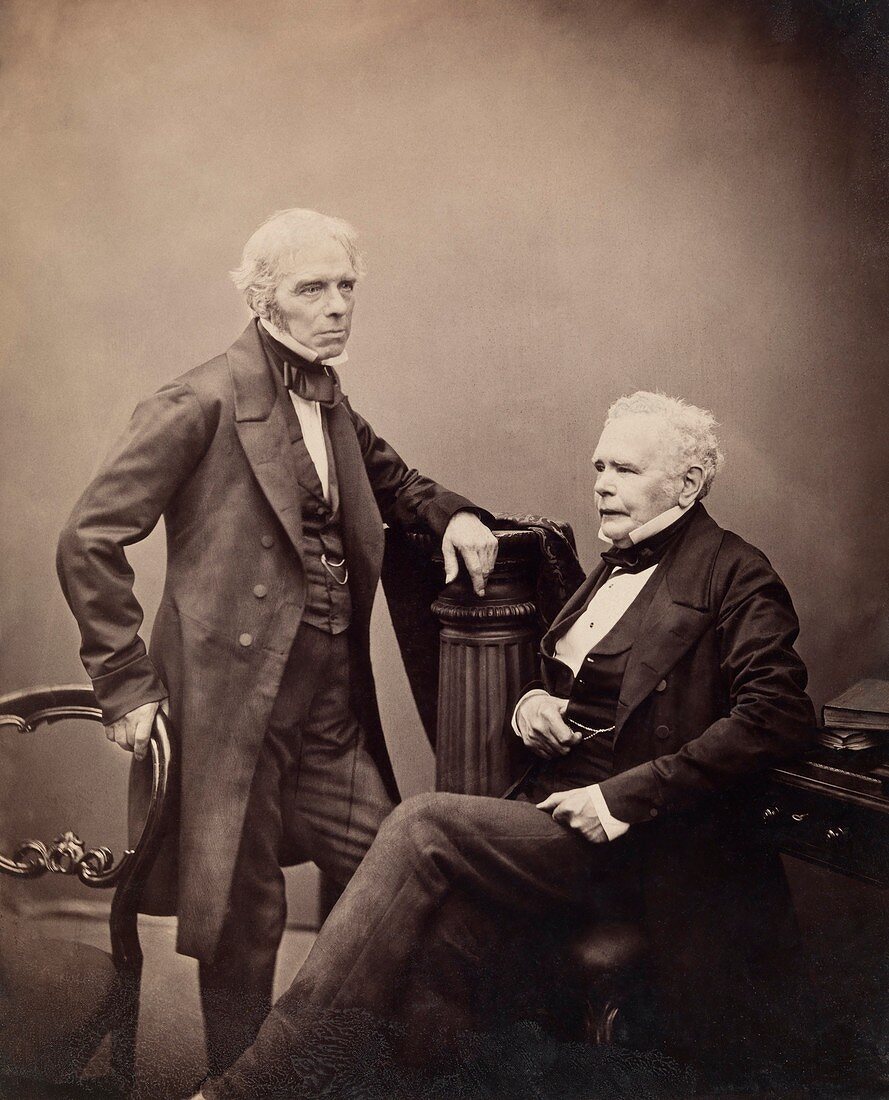 Faraday and Brande,English scientists