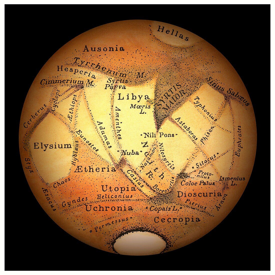 Schiaparelli's observations of Mars