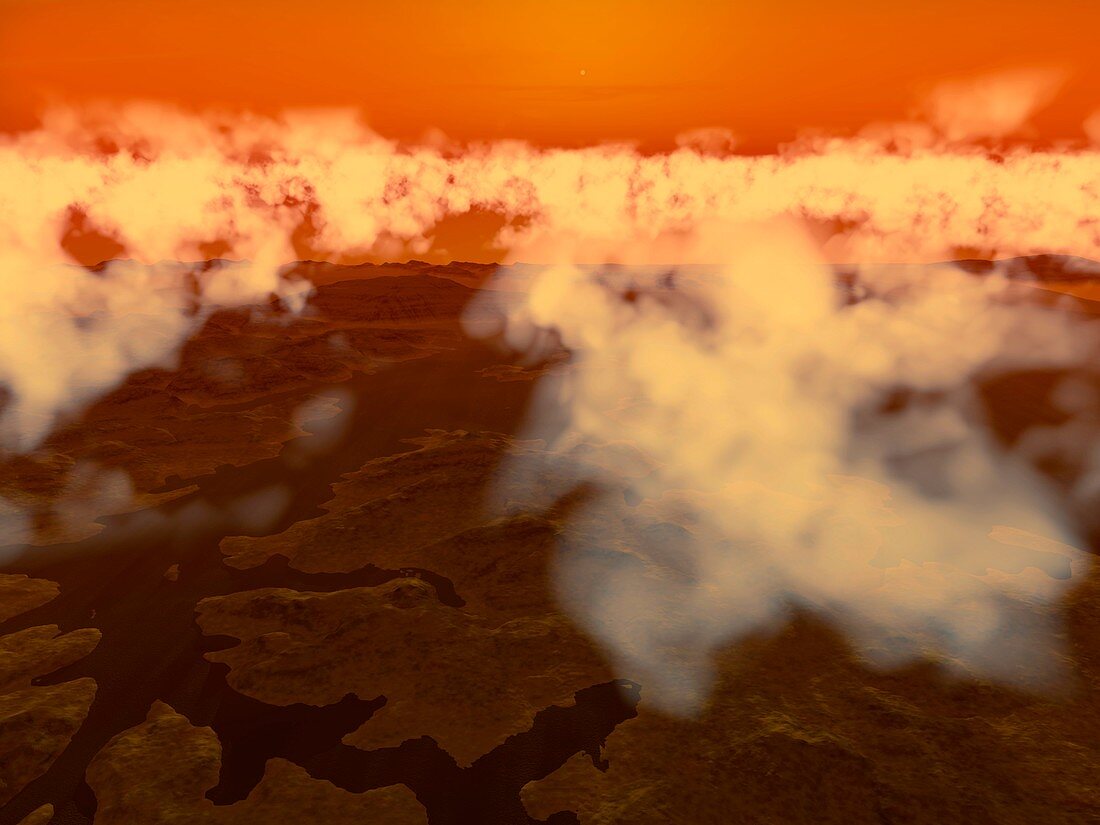Titan's south pole,artwork