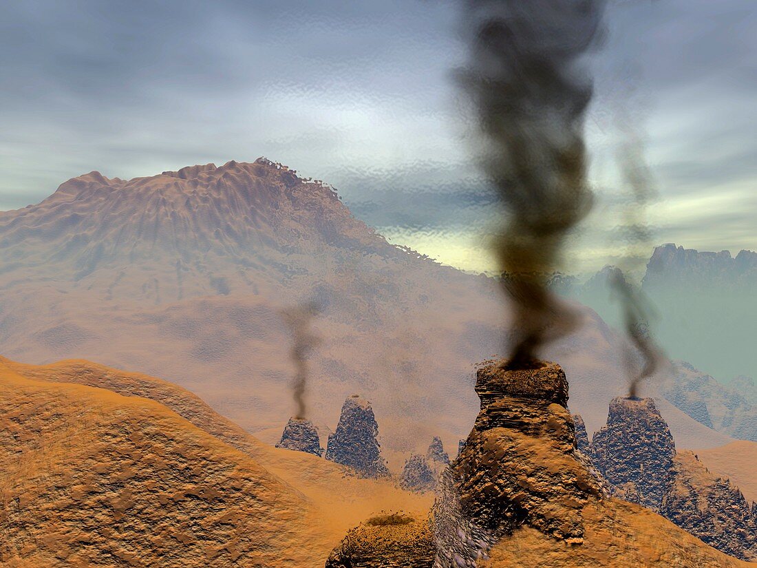 Volcanoes on Venus,artwork