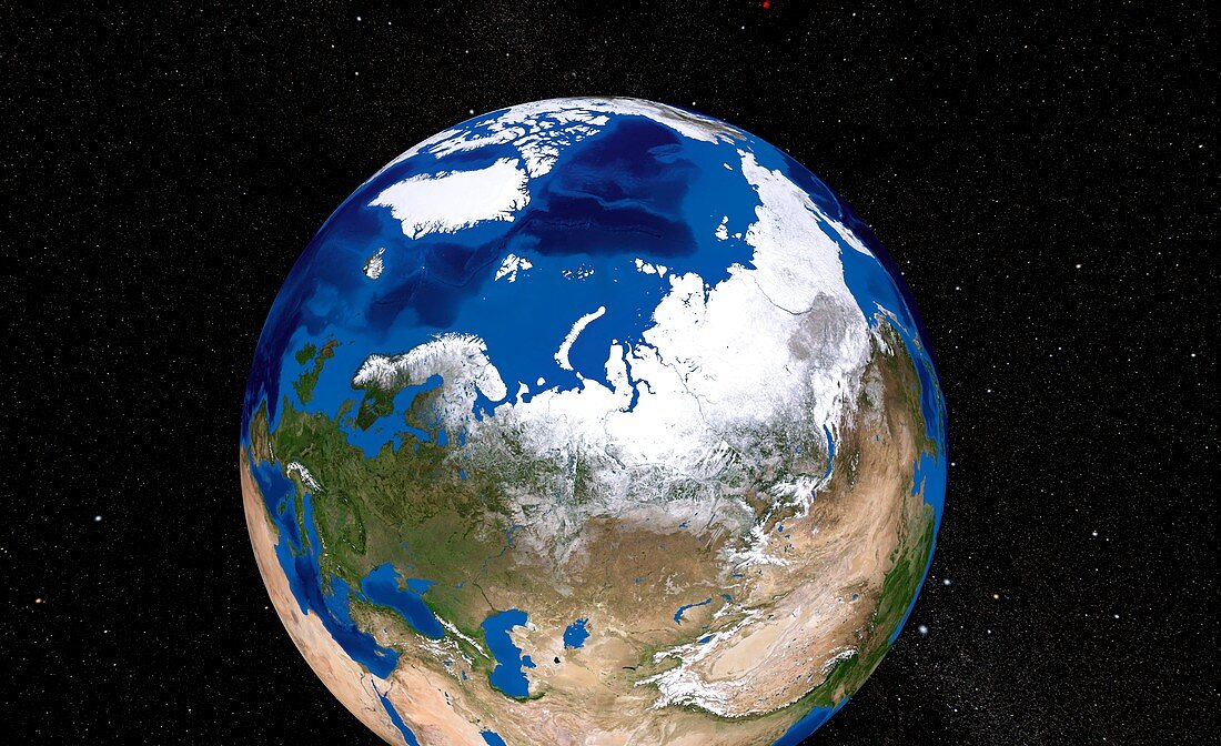 Eurasia,satellite image