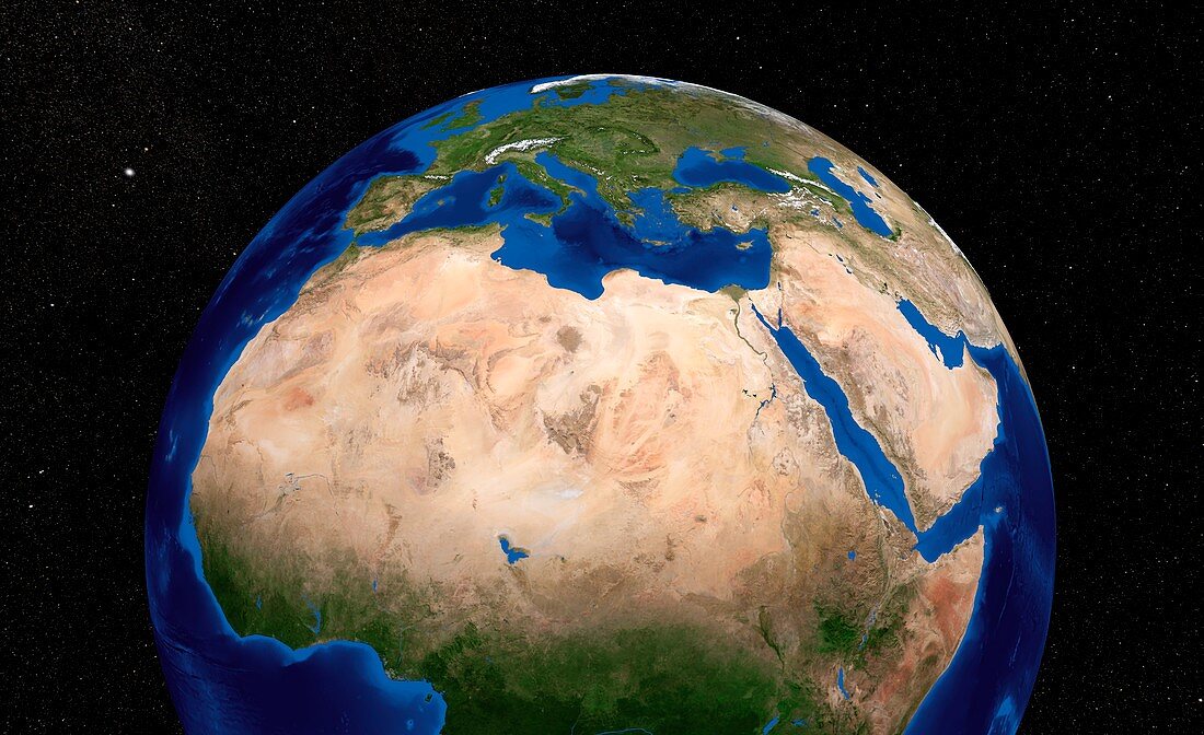 Africa,satellite image