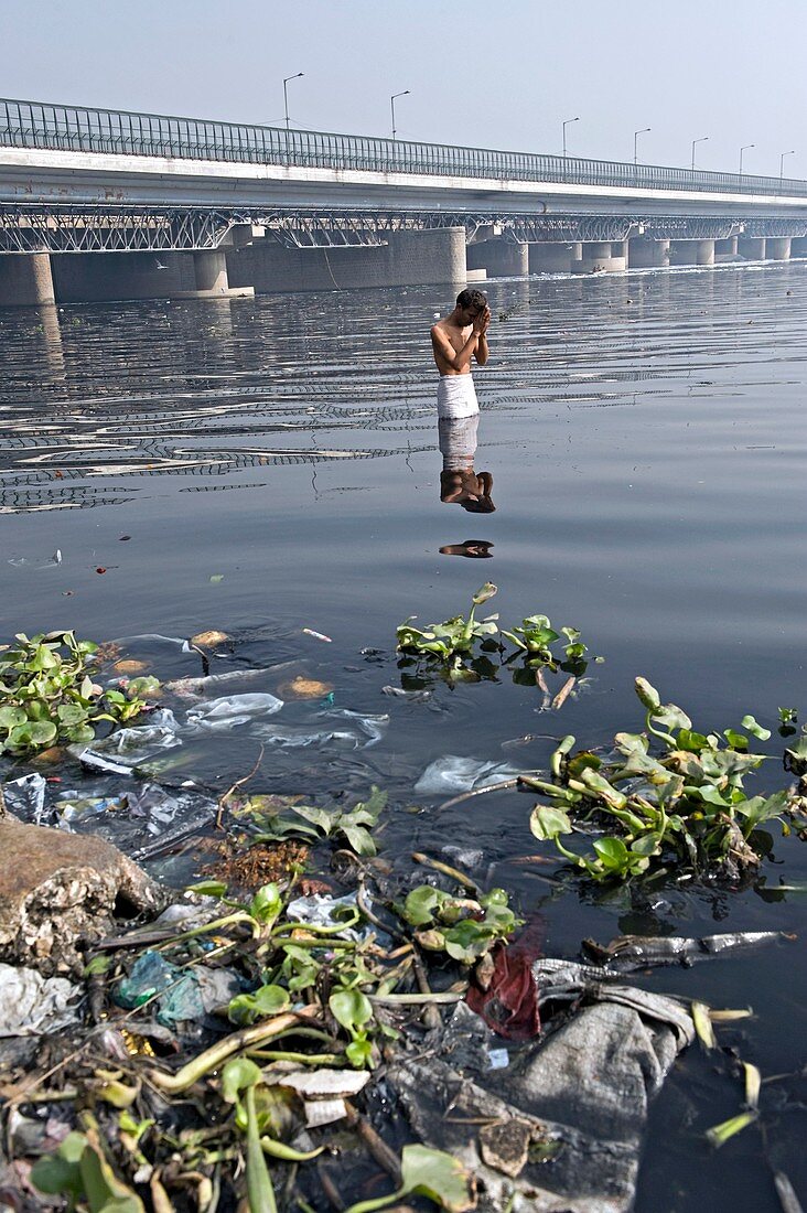 River pollution and prayers