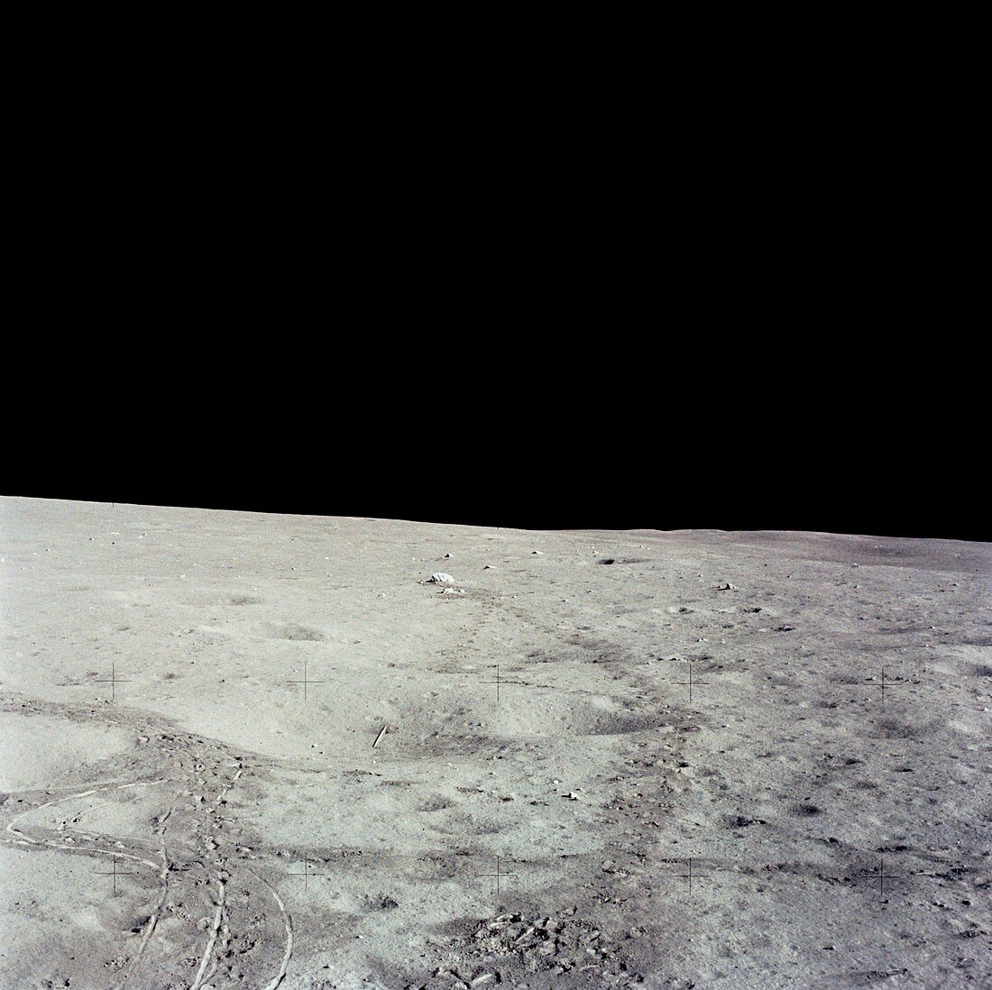 Lunar surface,Apollo 14 image