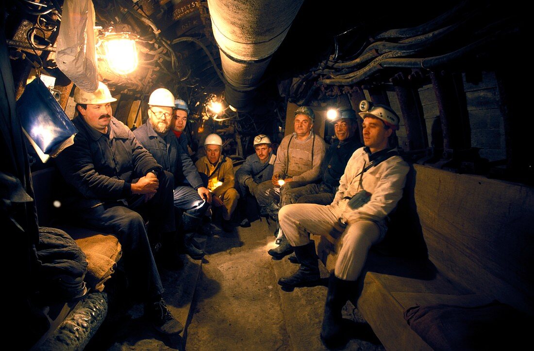 Mine workers,Wieliczka Salt Mine